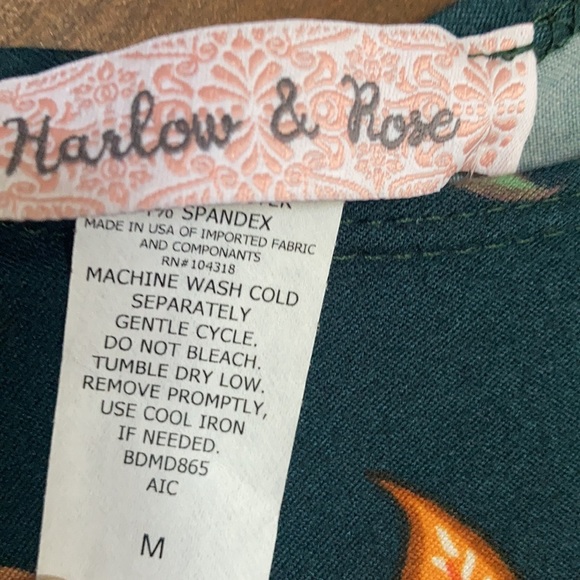 Harlow & Rose floral print pullover dress soft with stretch size M - Picture 11 of 17